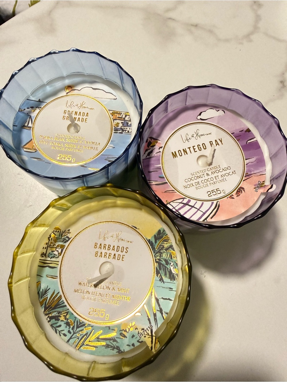 3 Scented Candles, 255g each